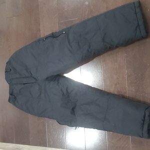 Snow pants, child size 10-12, black